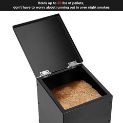 Wood Pellet Grill Hopper Extension for Longer Cooking with Easy Installation