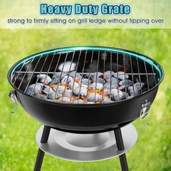 High Quality Round Grill Grate Replacement Cooking Rack Heavy Duty Iron Steel US