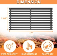 Infrared Emitter Grill Grates 17″ Stamped Stainless Steel 3-Pack – Replacement