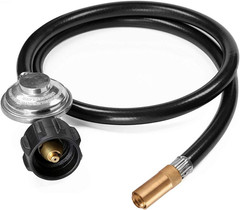 6 Feet Propane Regulator and Hose for Blackstone 17Inch and 22Inch Table Top Gri