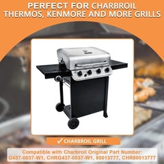 7” BBQ Wheels G437-0037-W1 for Charbroil Grill Wheels Replacement Gas2coal 4633