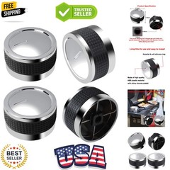 Gas Grill Knobs, Grill Control Knob Replacement Chrome Plated Plastic with No…
