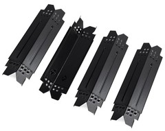 Universal Adjustable Heat Plate Shield – 4PCS Burner Cover for Gas Grill, 14″-22