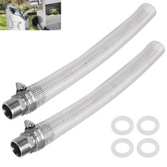 Fryer Drain Extension Hose with Bayou 1″ Valve Connectors,15 inch Drain Hose …