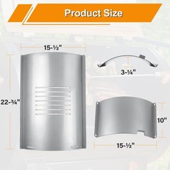 Comviee Flame Broiler Kit For Pit Boss 700 Series Pellet Grills Slide Cover And