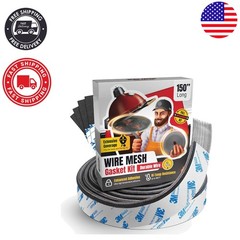Durable Wire Mesh Gasket Kit for Kamado Joe Classic & Big Green Egg Grills