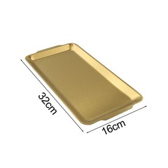 Stainless Steel Food Tray Flat Dish for BBQ Bread Pastry and Fruit Use