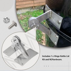 Stainless Steel Hinge Gasket Kit for 18.5″ & 22.5″ Smokers – Quick Release BBQ A
