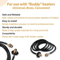 Yigiao F273704 10Ft Propane Adapter Hose For Mr Heater Buddy Seriesfor Big