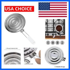 for Gas and Electric Stove – Even Heat Distribution Induction Cooktop Adapter…