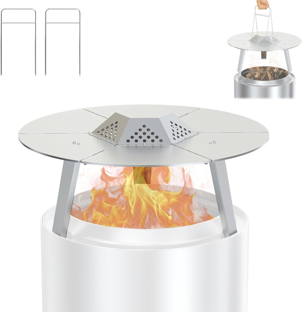Heat Deflector for Solo Stove Bonfire 19.5″ Accessories, Portable Heat Diffuser