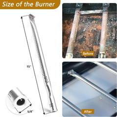 Piezas Nexgrill 5Pzs Tubos Quemador y Protectores de Llama para Parrillas
