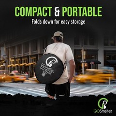 Wearable Hands‑Free Rain Canopy — Packable Pop‑Up Rain Shell for Hiking, Phot…