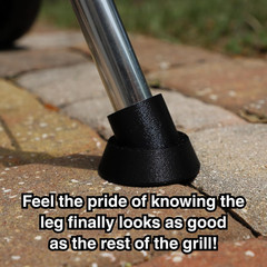 Grill Leg Cap 1 Inch for Weber Kettle Grill Feet Boots Stability Protection