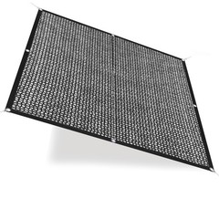 6×14 ft Shade Cloth 40-50 UV Block Mesh Black Tarp with Durable Stainless Steel