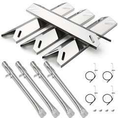 Grill Replacement Parts for Cuisinart 4 Burner Gas Heat Plate×4 + Burner×4