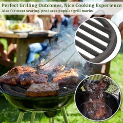 Durable 9 Inch Cast Iron Fire Grate for BBQ and Fireplace – Easy Clean Design