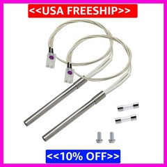 2 Pack Hot Rod Igniter Kit for Pellet Grill Replacement 120V 200W Fits Pit Boss