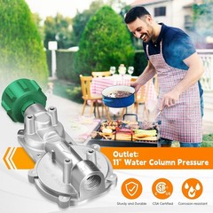 High-Performance 2 Stage Propane Regulator with QCC 1 & 3/8″ NPT Connection