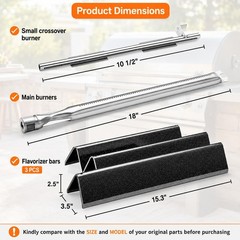 Spirit e210 Grill Parts, 18″+15.3″, For Weber 200 and II 200