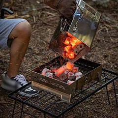 Portable For Charcoal Chimney Starter for Grills Compact Foldable Design