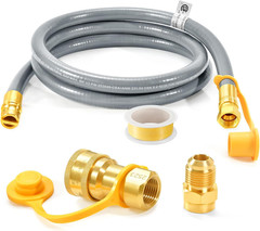 Manguera gas natural 6 pies 1/2 pulg conexion rapida kit conversion parrilla