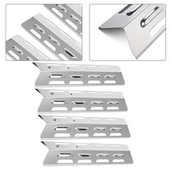 Replacement Heating Plates 4pcs for Gas Grills 40 8cm x 9 8cm Stainless Steel