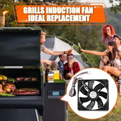 KIT0411 Pellet Grill Induction Fan Motor for Traeger D2 Pro 780 575, Ironwood 65