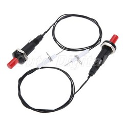 2Pcs x Piezo Spark Ignition Set 1m Wire 200℃ Resistance For Gas Camping Stove