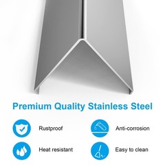 Stainless Steel Flavorizer Bars for Weber Spirit 300 Gas Grills 7636 (5-Pack/…