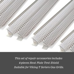 Replace for Viking Grill Parts,Heat Plate Tent Shield for Viking VGBQ 30, 41,…