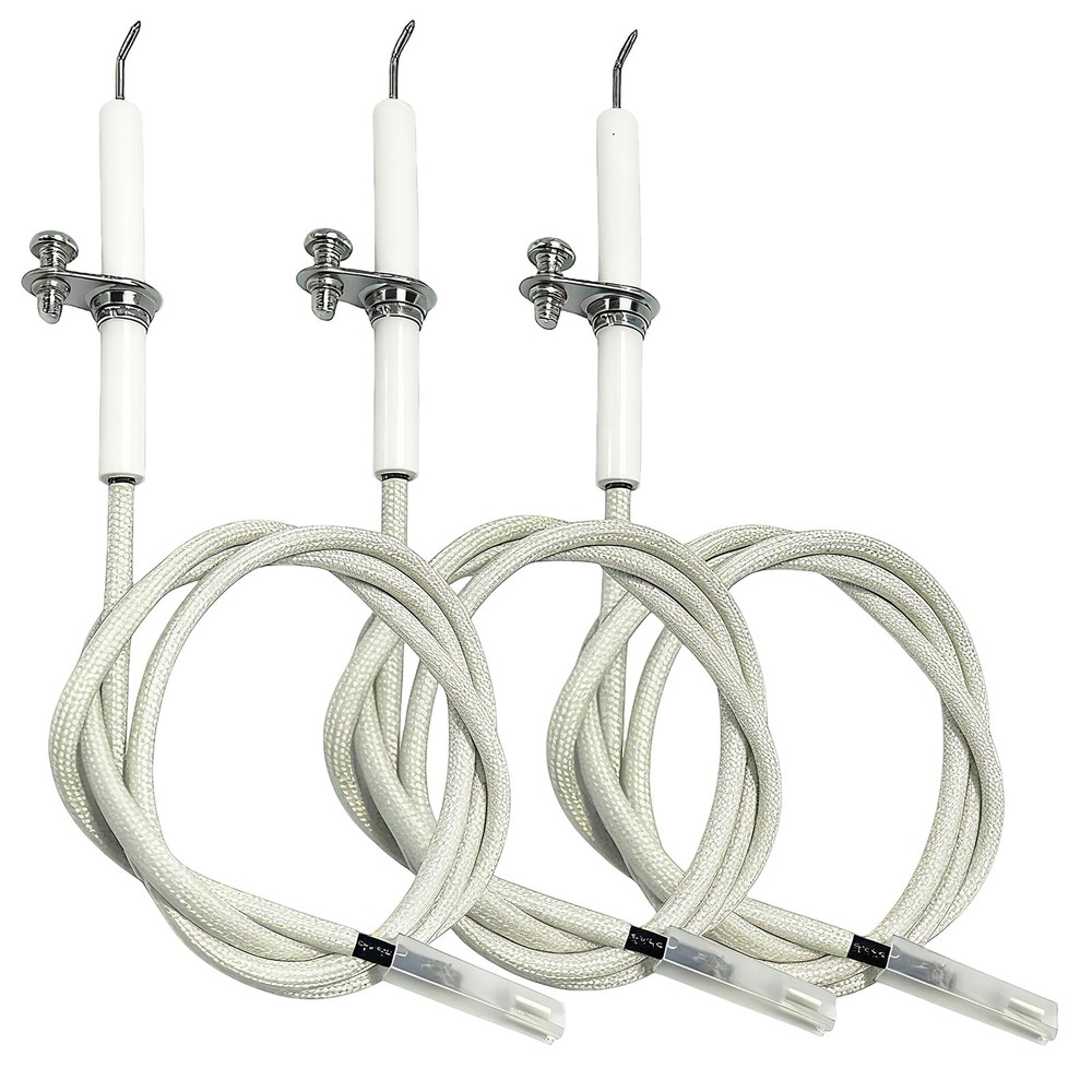 MCAMPAS 3 Pack Grill Igniter Wire Kit & Ceramic Electrode Replacement Parts -…