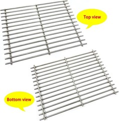 2 Pack Stainless Cooking Grates 17×12.5 for Char-Broil Gas Grills