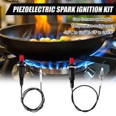 BTFO 2 Sets Piezo Spark Igniter with 2 Replacement Switch, silver, black, red