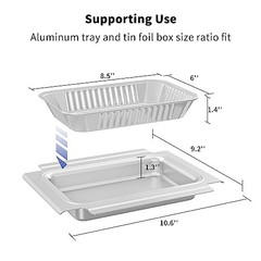 Grill Catch Pan and Drip Tray Set for Q Series – Q100 10.6 x 9.25 inch