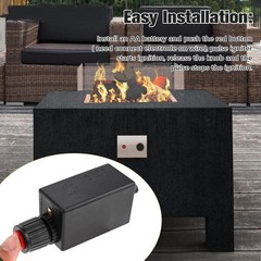 Electronic Push Button Pluse Igniter & 50cm Wire Set for Fire Pit Gas Burner