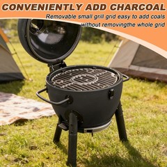13 3/4 Inch Round Cast Iron Grill Charcoal Grate Kit For CharGriller Akorn