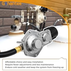 Two Stage Propane Regulator & 5FT Hose for QCC1 Tank, Quick Disconnect Connector