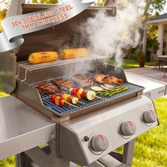 SUS304 Grill Grates for Weber Spirit E-310 and GS4 Spirit II 300 Series