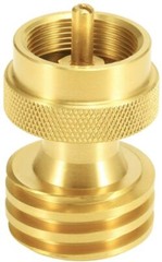 Adapter Converts Propane LP TANK POL Service Valve to QCC (Type 1) Outlet Brass