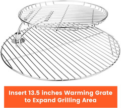 19.5″ 304 Stainless Steel round Grate Replacement for Akorn Kamado