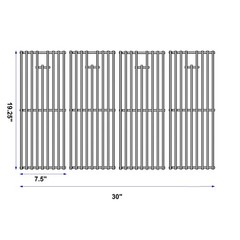 Set of 4 Stainless Steel Cooking Grill Grates for 16517 Bull BBQ Angus etc.