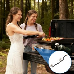 Griddle Burner Valve with Igniter Port and Gas For 22 inch Griddle, Sliver