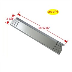 Parts DP130 (4-Pack) Stainless Steel Heat Shield 14 9/16″ x 3 3/8″ for Sunbea…