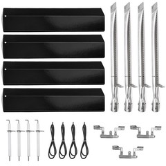 Gas Grill Replacement Parts – Burner, Heat Plate, Tubes & Ignitors Kit for Model