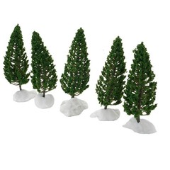 10ps Model Pine Trees Green For Scale Railway Layout 15cm SL-16059 Joy Tool