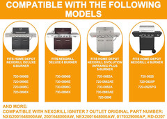 7 Outlet Pulse Igniter for 6 Burner Grill Models 720-0898/0896 Replacement