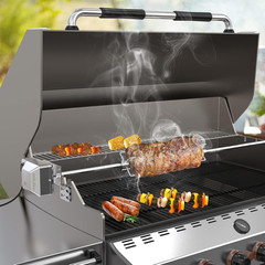 6022 Universal Grill Replacement Rotisserie Kit, with 37” ×1/2” Hexagon Spit R