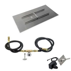 BBQGuys Signature 48 X 24 Inch Stainless Steel Rectangular Flat PanSpark