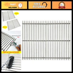 Stainless Steel Cooking Grates 17″x12.5″ Replacement for Gas Grills – Set of 2